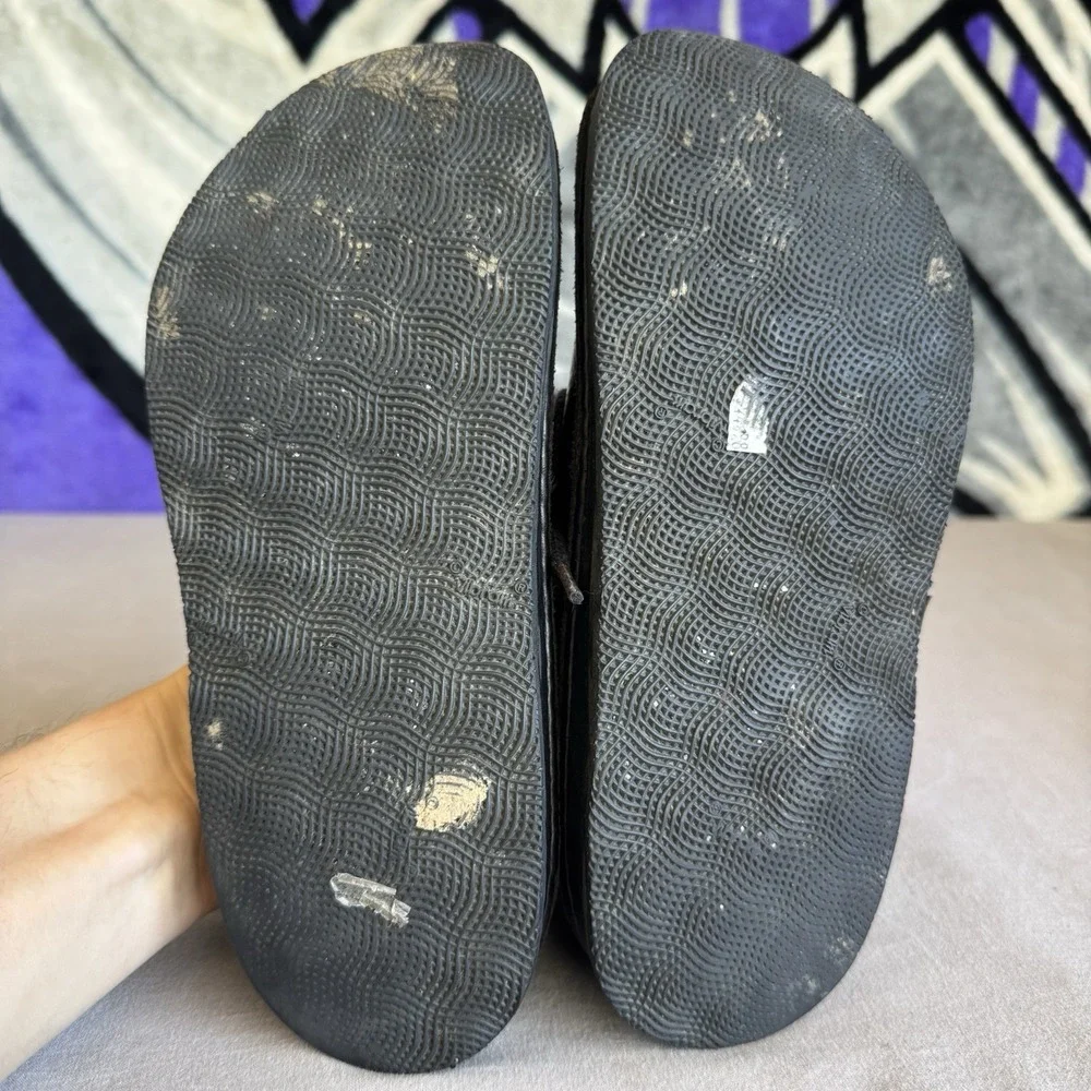Size 38/W7/M5 - Birkenstock Pasadena Black Pebbled Leather Narrow Shoes